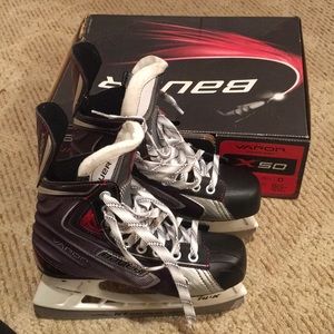 Bauer Vapor X50 Ice Skates Size 4.5 Kids LIKE NEW!